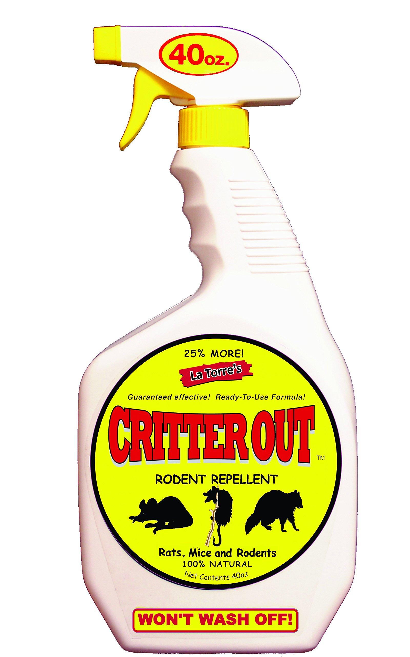 Mouse, Rat and Rodent Repellent Critter Out 40oz ReadytoUse