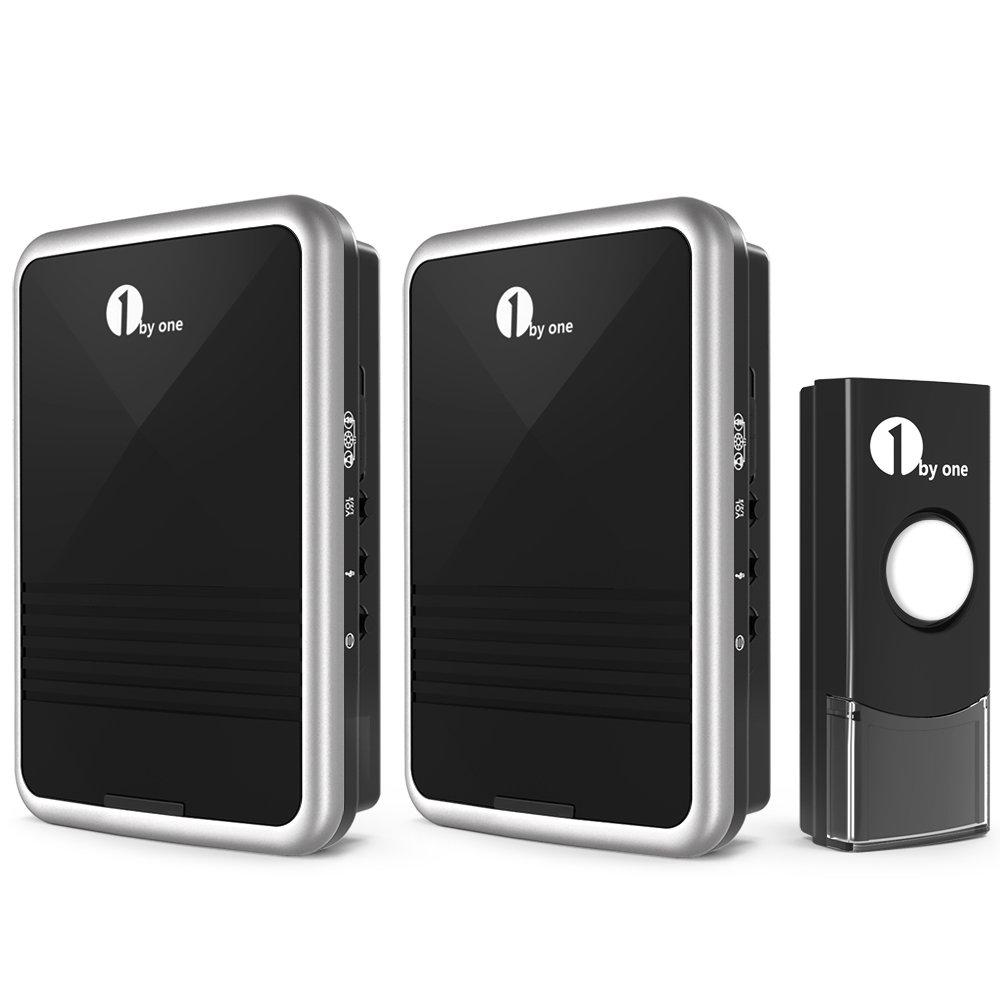 1byone Easy Chime Wireless Doorbell Kit, 2 Plugin Receivers & 1 Push Button eBay