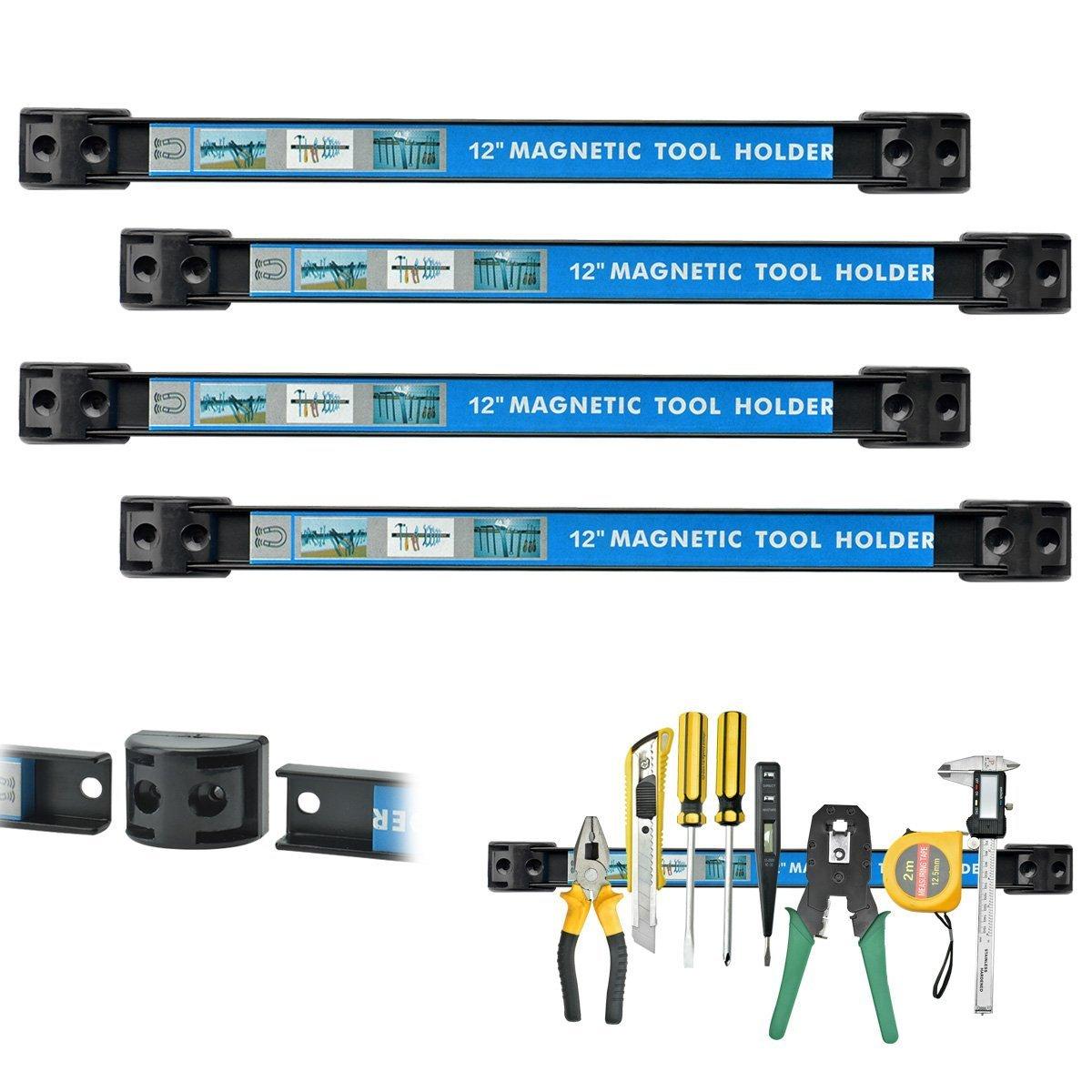 Alouette 4 Pieces 12 Inches Tool Holder Racks,Metal Tool
