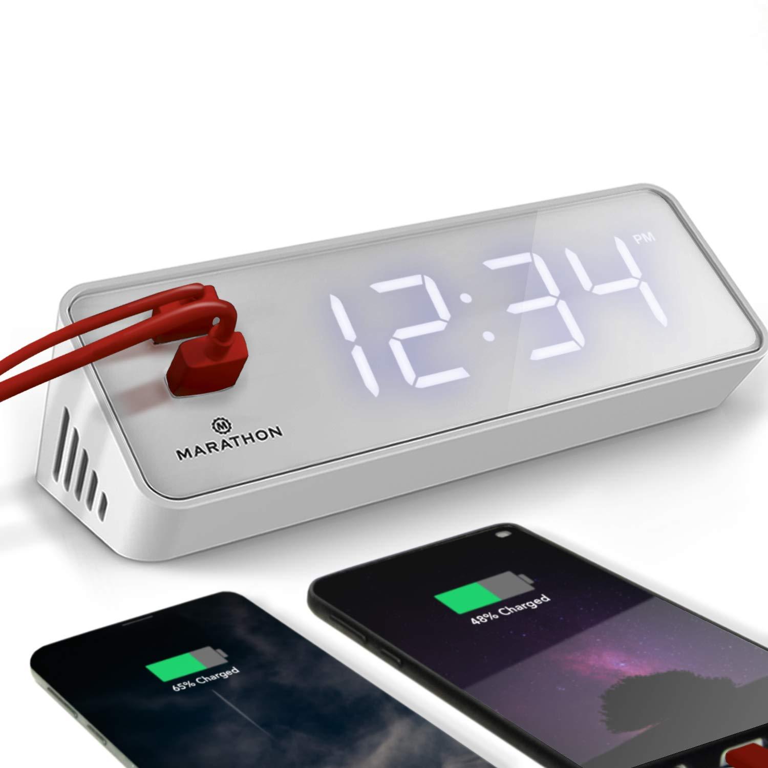 Marathon USB Clock Charger with 2 Charging Ports, 2019 Edition Hotel