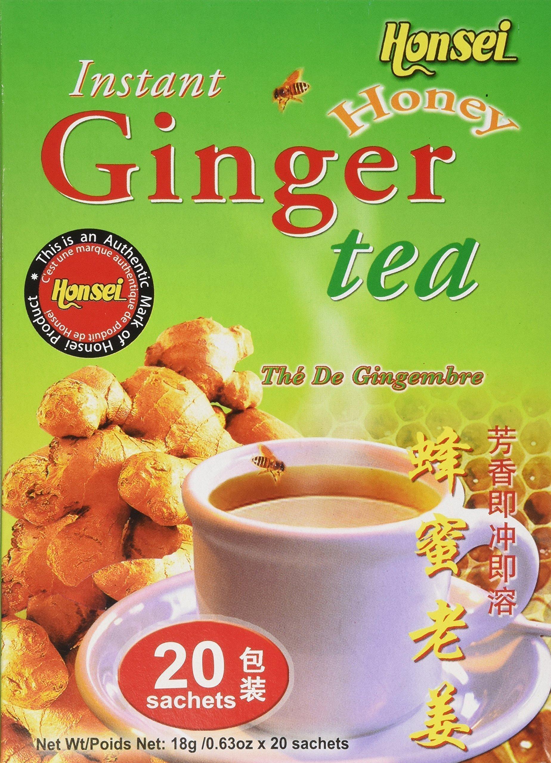 Honsei Instant Ginger Honey Tea, 18 g/0.63 oz., 20 Sachets eBay