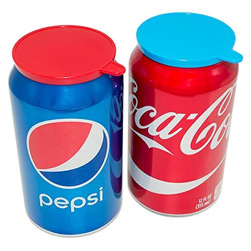Soda Pop Tops 12 Pack Can Lid Covers, Assorted (Red, White, Blue