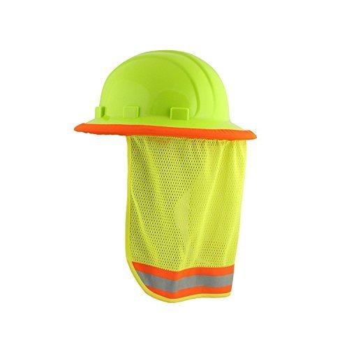 3/PACK Neck Sun Shield For Hard Hats Hi Visibility Mesh Hi Viz Lime