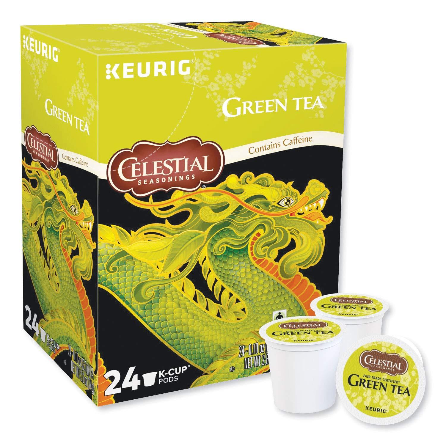 Celestial Seasonings Authentic Green Tea, KCup Portion Pack for Keurig