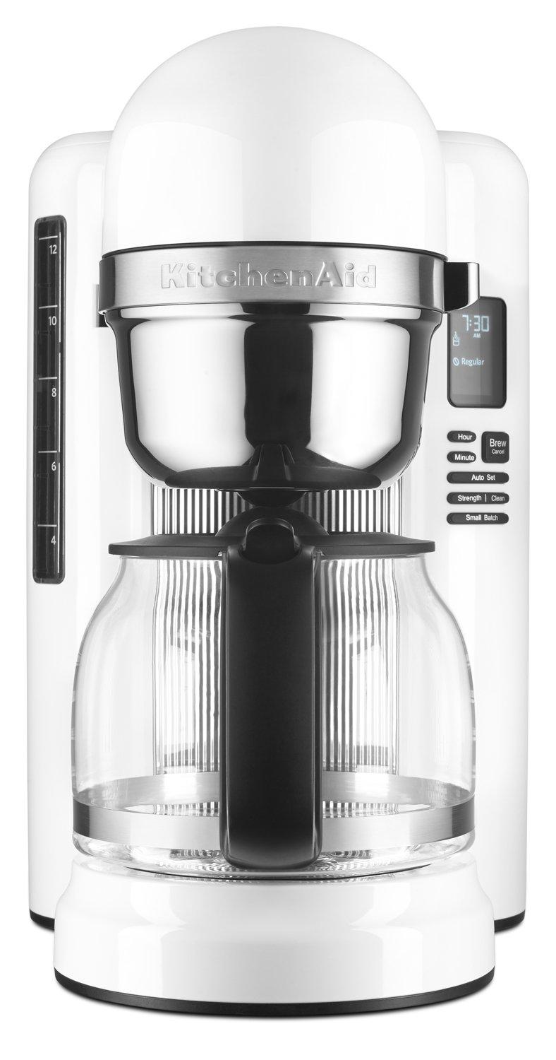 KitchenAid KCM1204WH 12Cup Coffee Maker with One Touch Brewing White