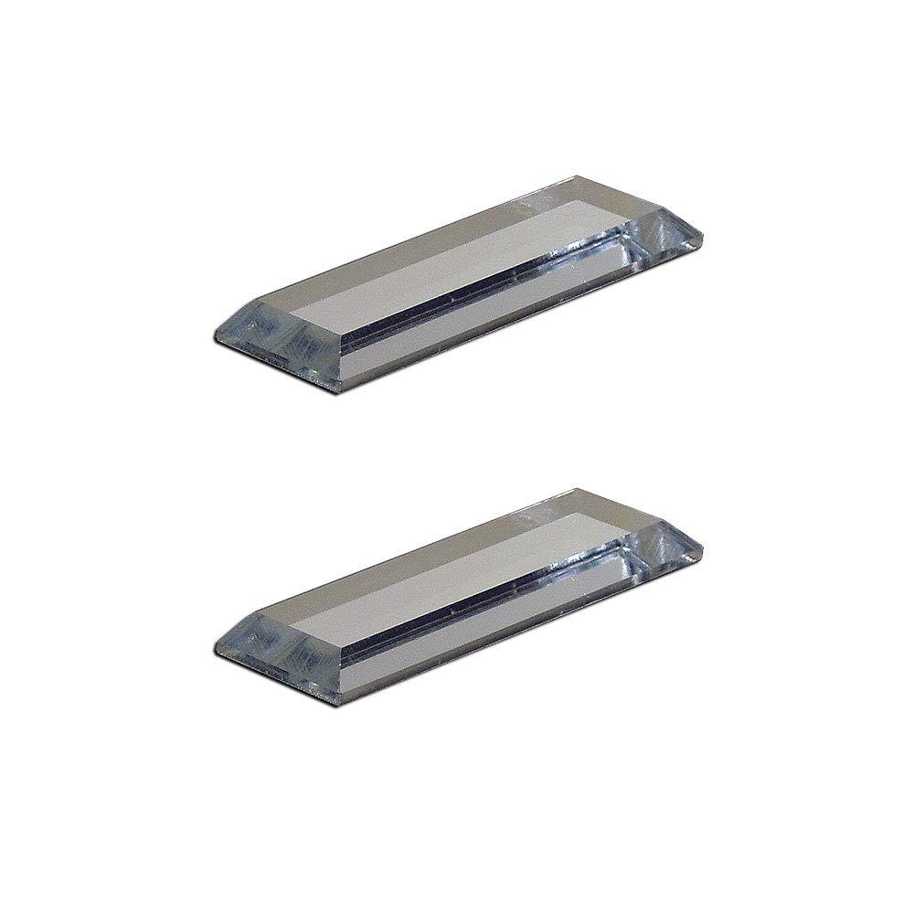 Mirart 1x3 Pull Handle, Self Stick Thick Acrylic Mirror Finger Glide