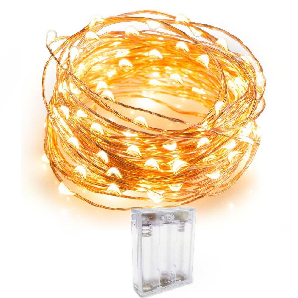 Starry String Lights Timer Battery Holder Case Operated Flexible Fairy
