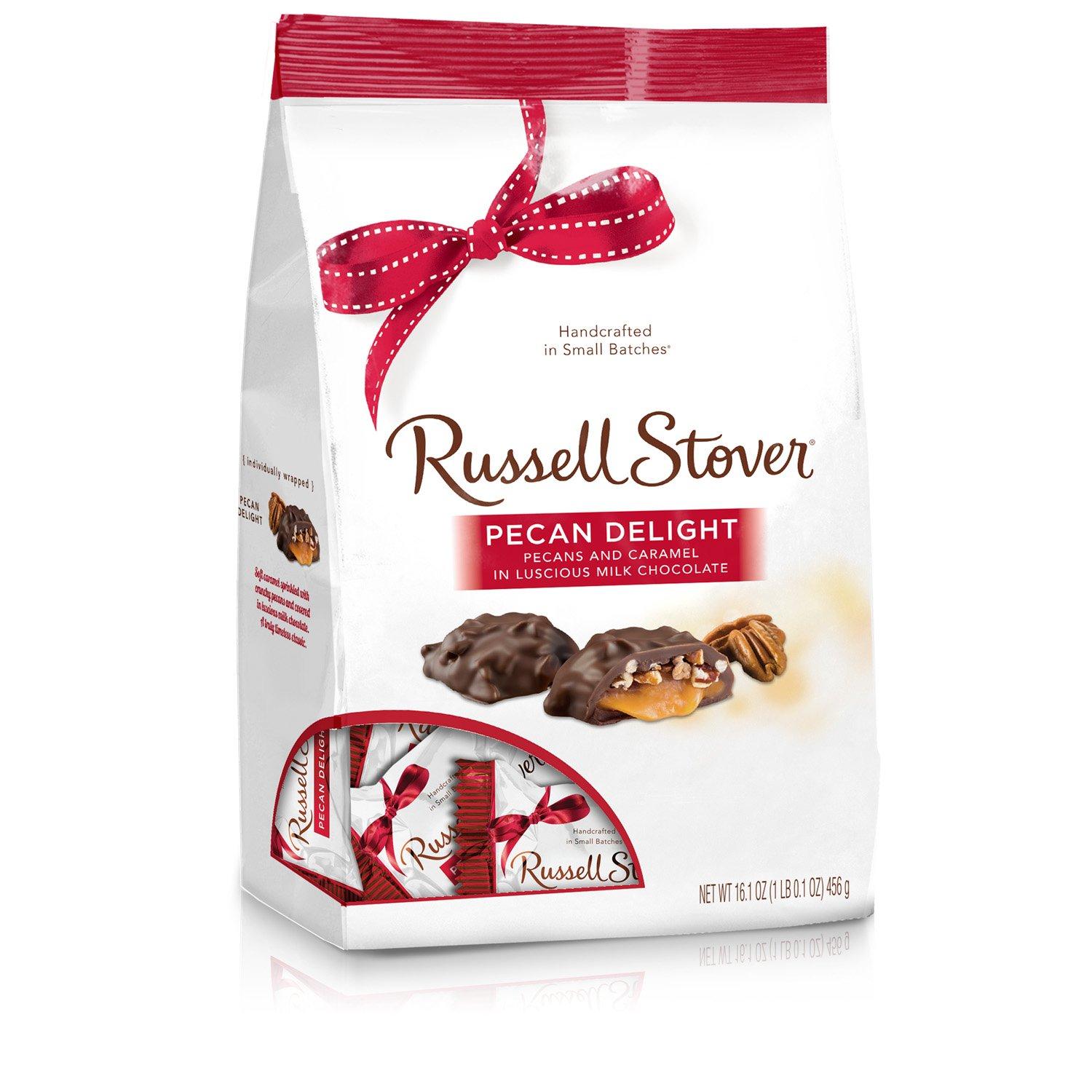 Russell Stover Pecan Delight Gusset Bag 16.10 Ounce Russel
