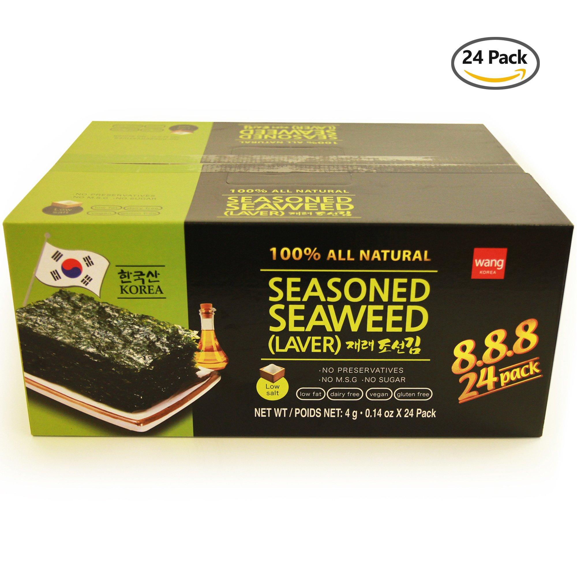 Roasted Seaweed Snack Strips, Lightly Salted and Seasoned [100 All