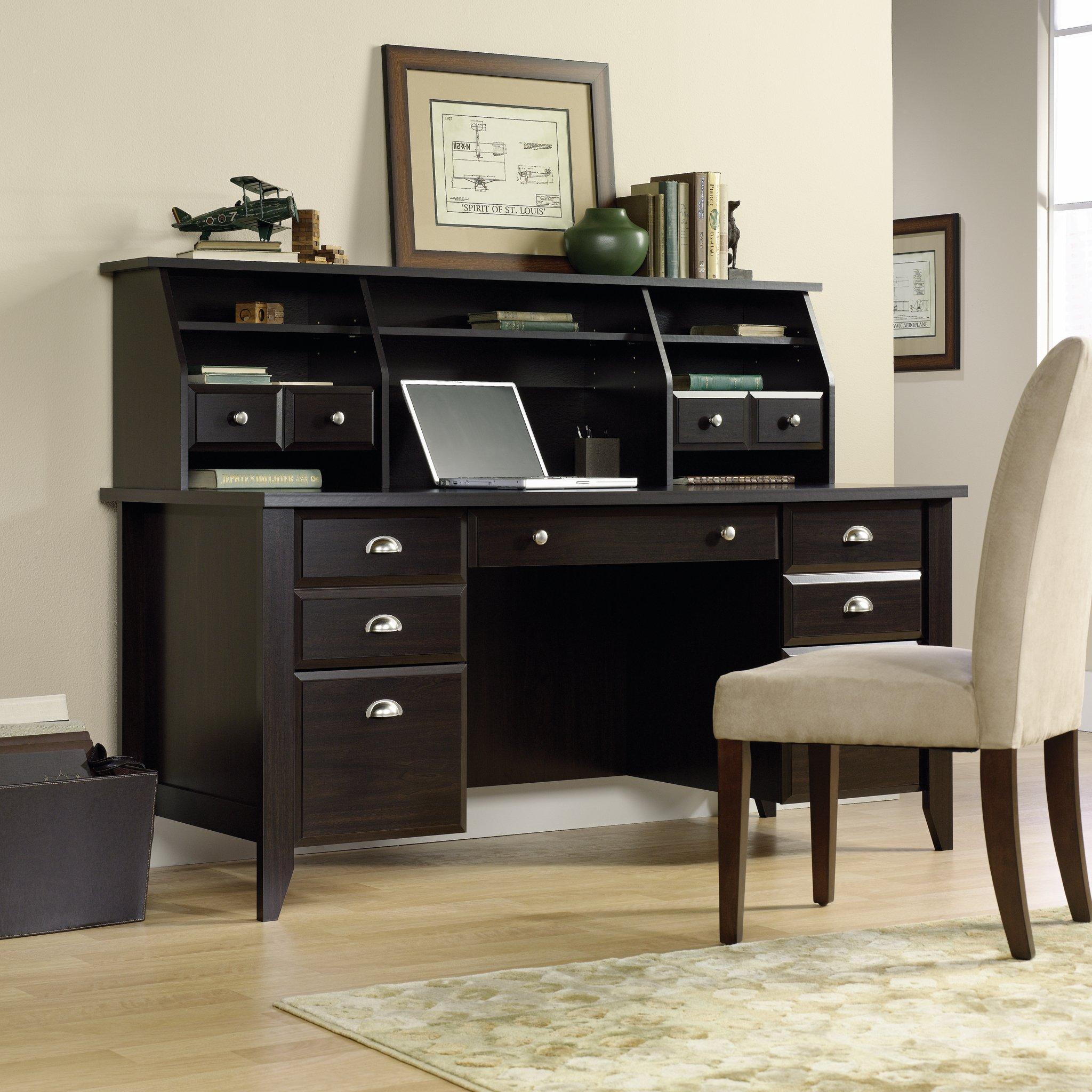 Sauder Shoal Creek Organizer Desk Hutch Jamocha Wood for sale online eBay