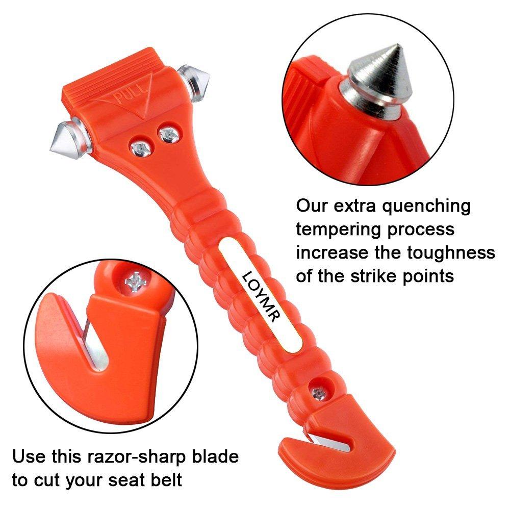 LOYMR Car Safety Antiskid Hammer Seatbelt Cutter Window Breaker Emergency Escape 769700034509 eBay