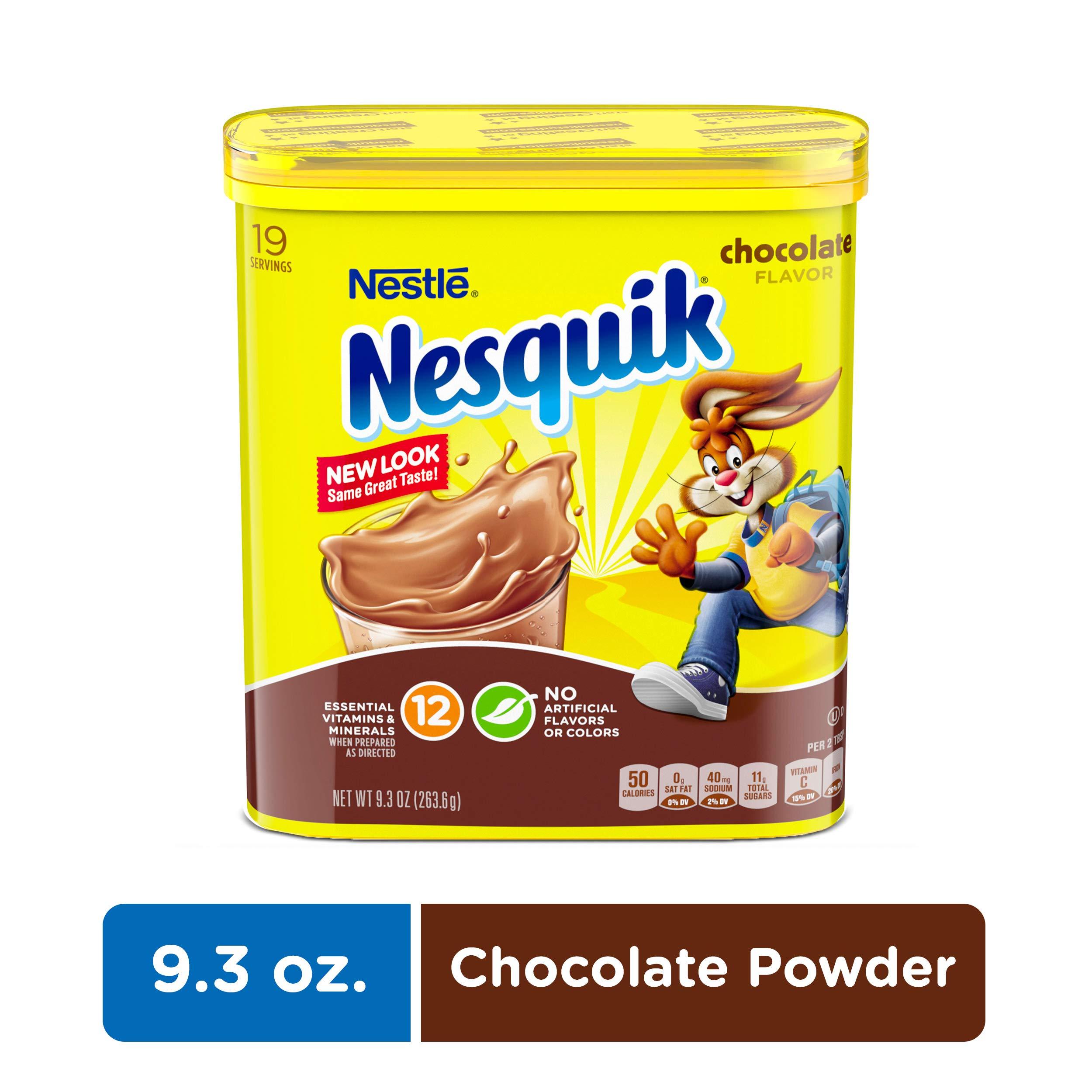 NESQUIK Chocolate Cocoa Powder, 9.3 Oz. Tub Chocolate Milk Powder