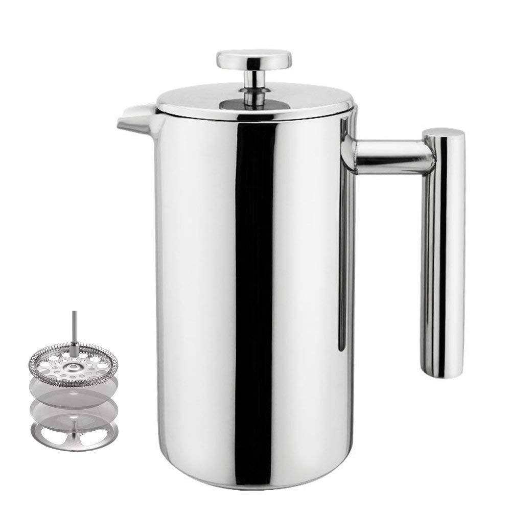 Highwin Small Stainless Steel French Press 3 cups (4 oz each) Coffee