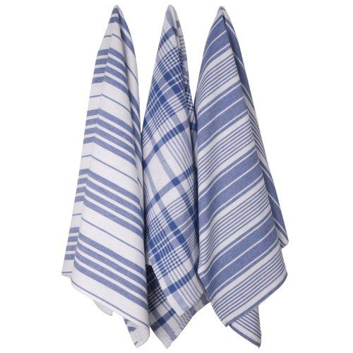Now Designs Jumbo Pure Kitchen Towel Set of 3, Royal Blue eBay